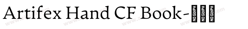 Artifex Hand CF Book字体转换